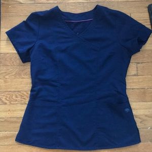 Healing hands purple label scrub top